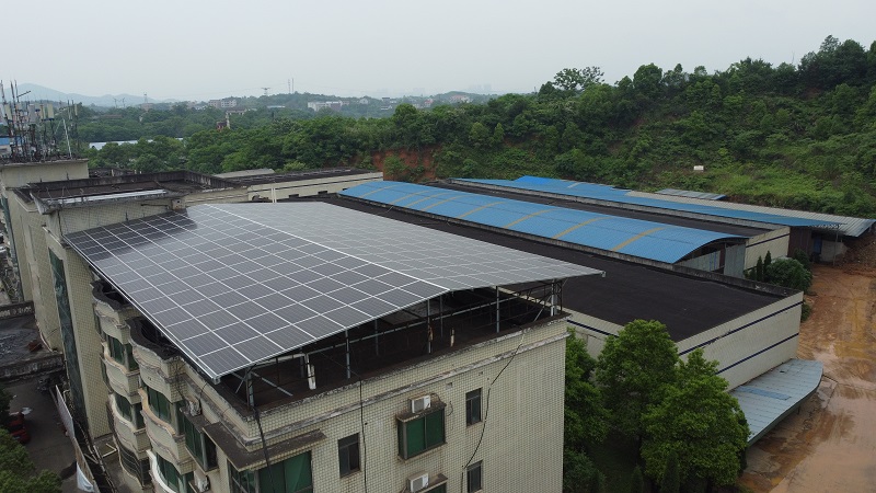 [工商业光伏屋顶]衡阳蒸湘区工商业光伏发电屋顶76.8KW项目